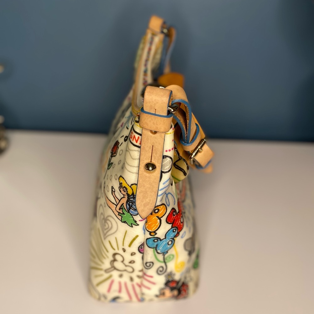 Authentic Rare Dooney & Bourke X Disney White Sketch Bag - Picture 5 of 11